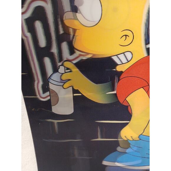 Bart Simpson 3D Movement backwoods Holographic Poster Shorts On/Off But Vintage - Picture 15 of 16